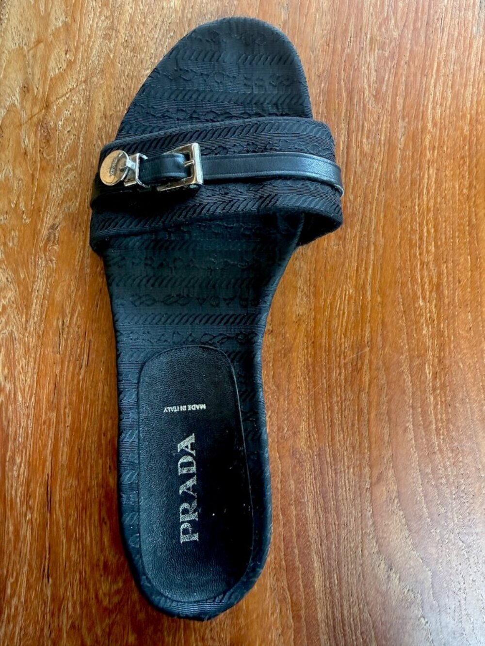 Prada Sandals, vintage, slides, size 39, 8.5, Black - Picture 4 of 9